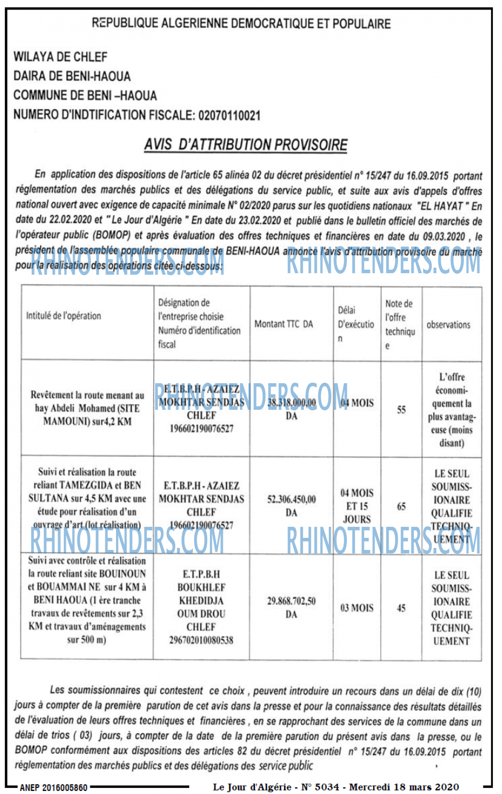 Le Jour d'Algérie