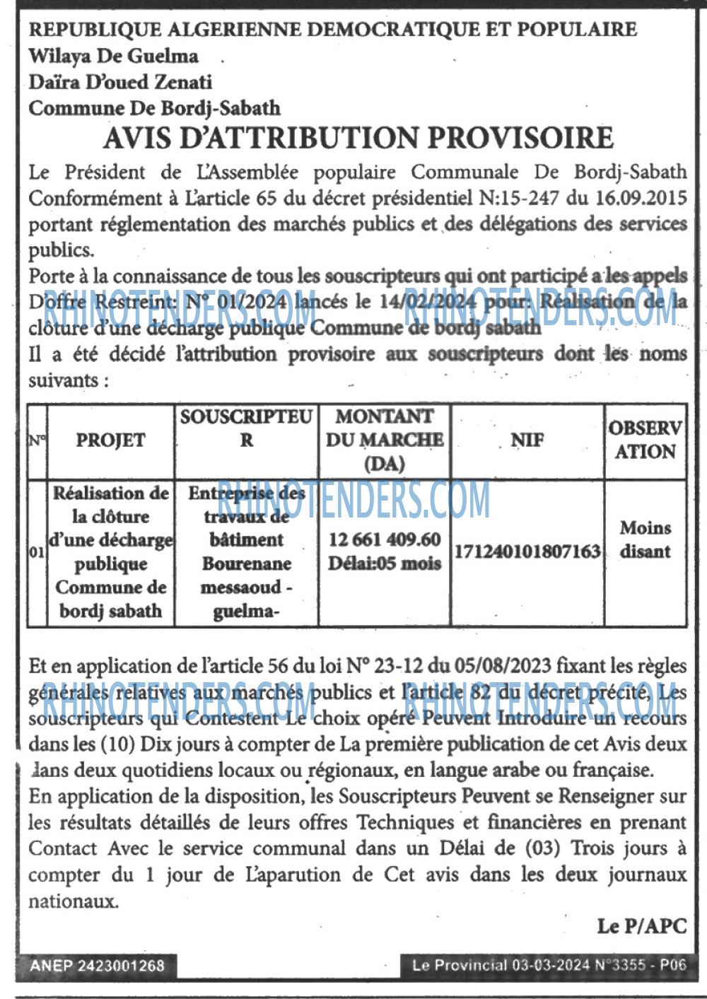 LE PROVINCIAL
