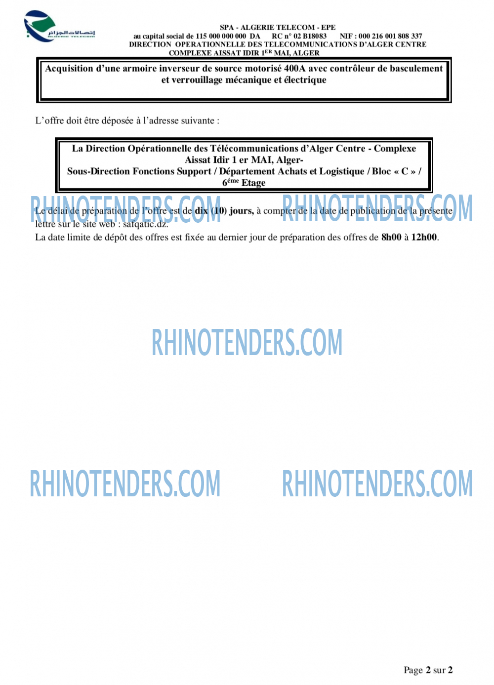 Rhinotenders