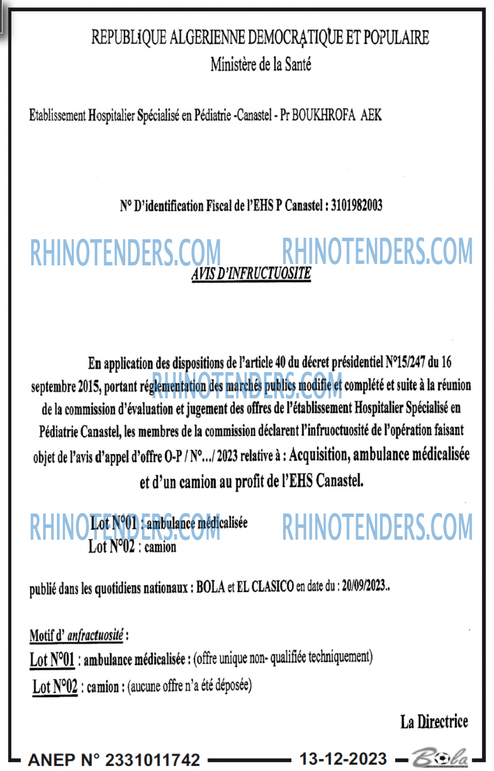 Rhinotenders