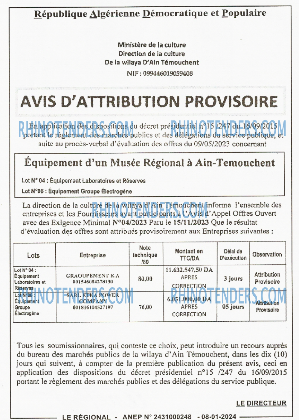 LE REGIONAL