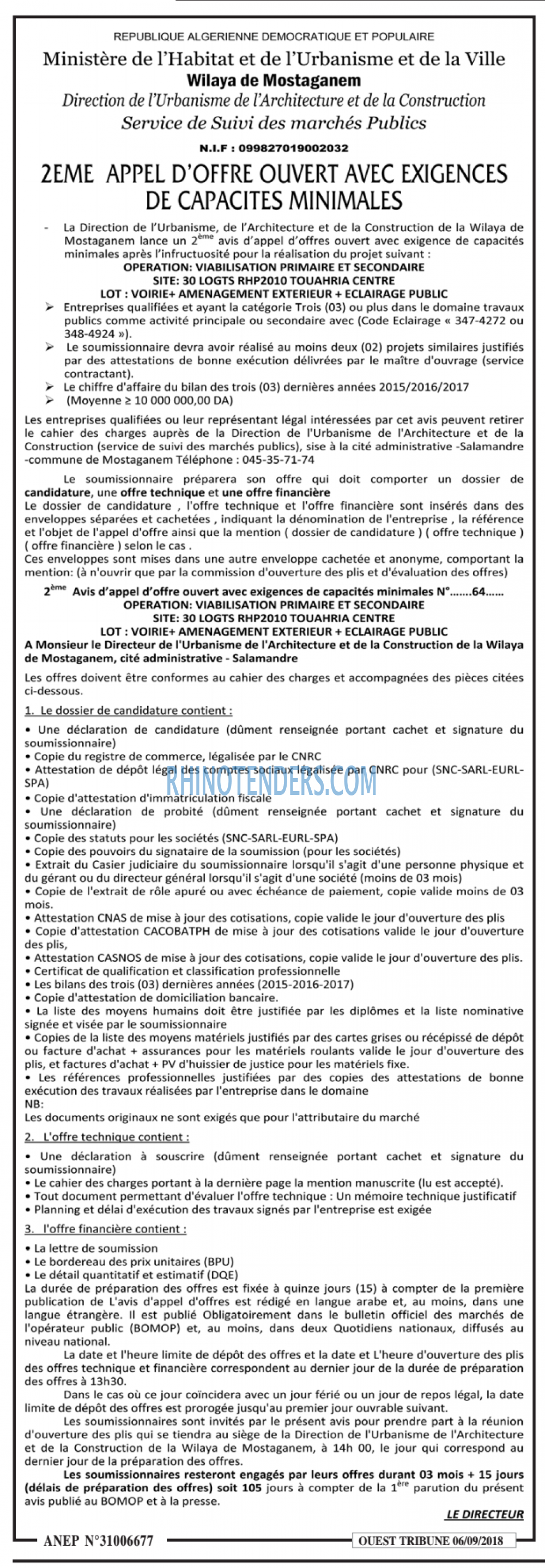 ouest TRIBUNE