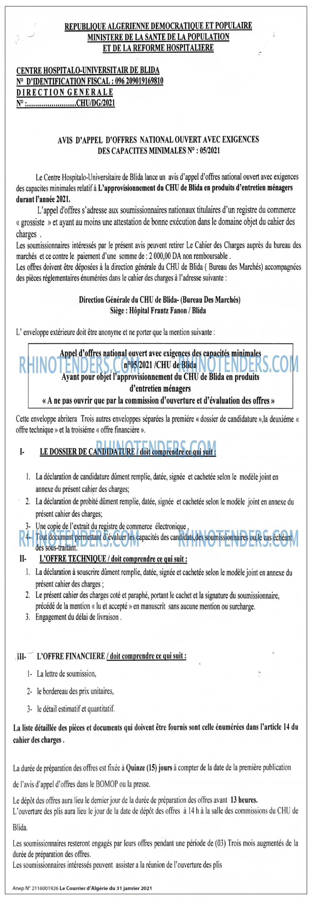 Le Courrier d'Algerie