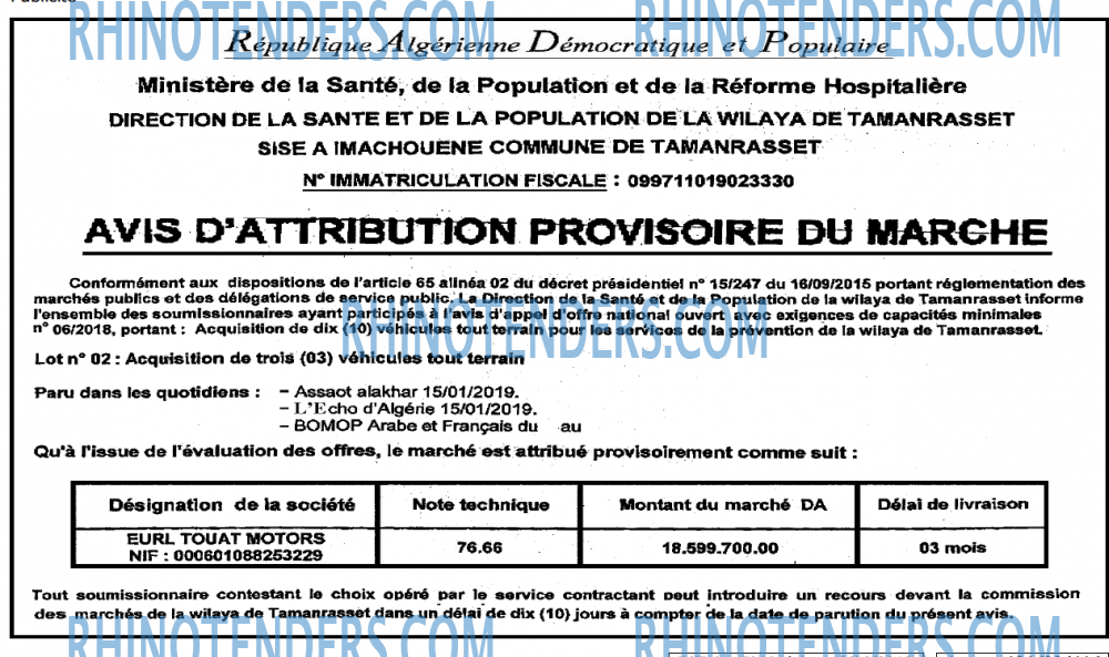 L'ECHO D'ALGERIE