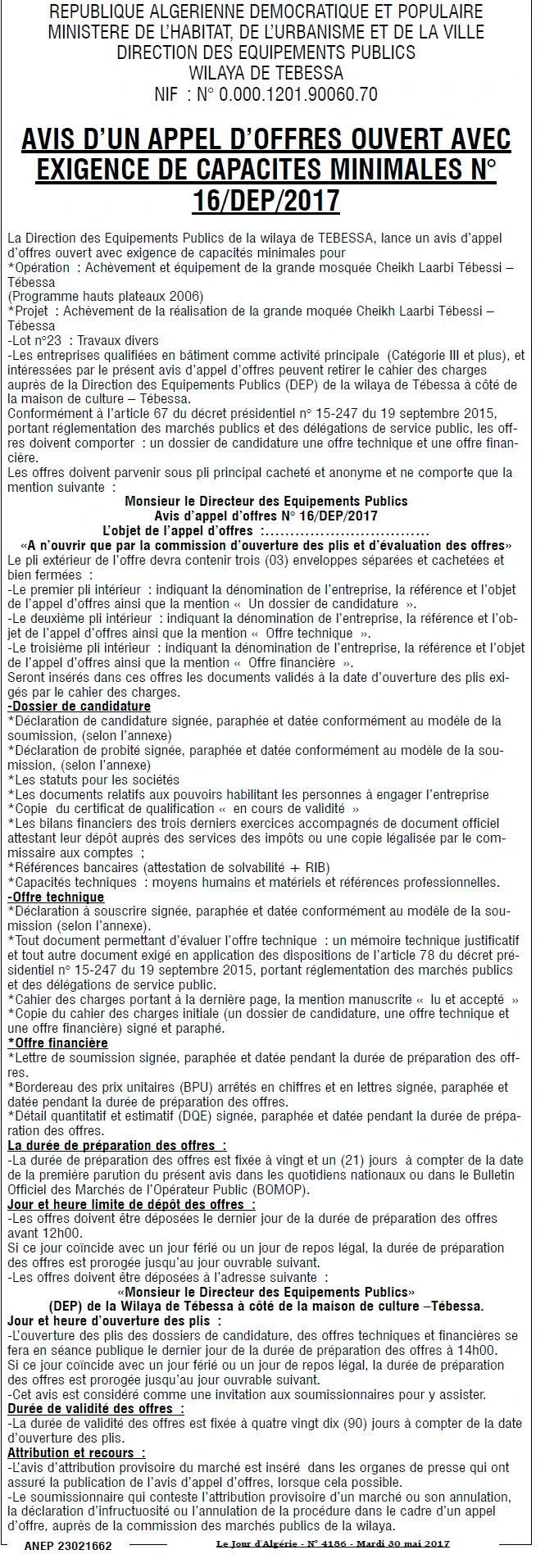 Le Jour d'Algérie