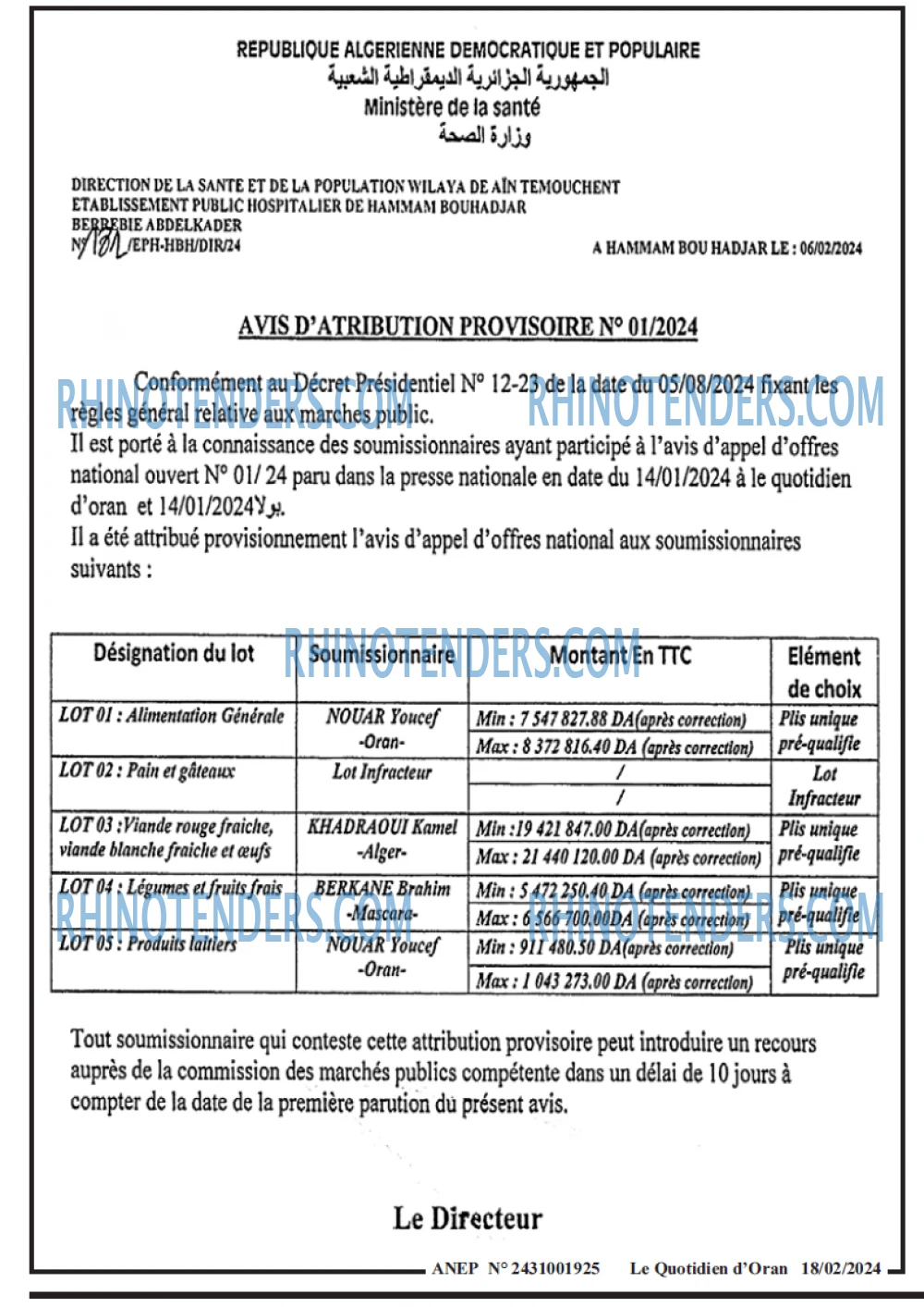 Le Quotidien d'Oran