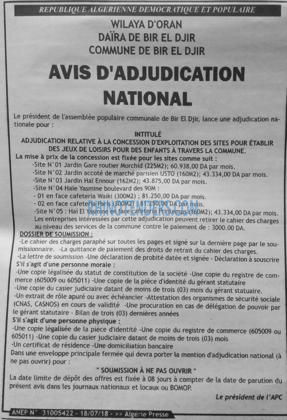 ALGERIE PRESSE