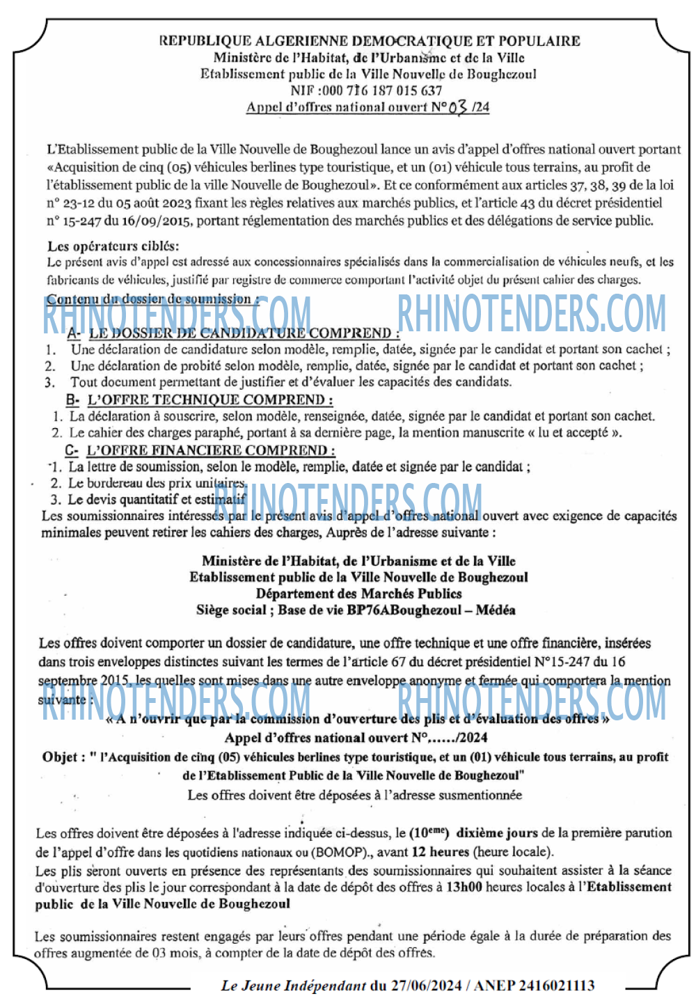 Jeune Independant