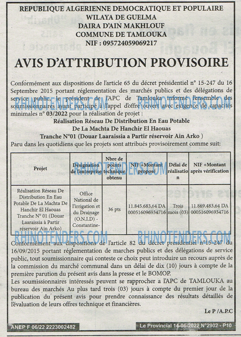 LE PROVINCIAL