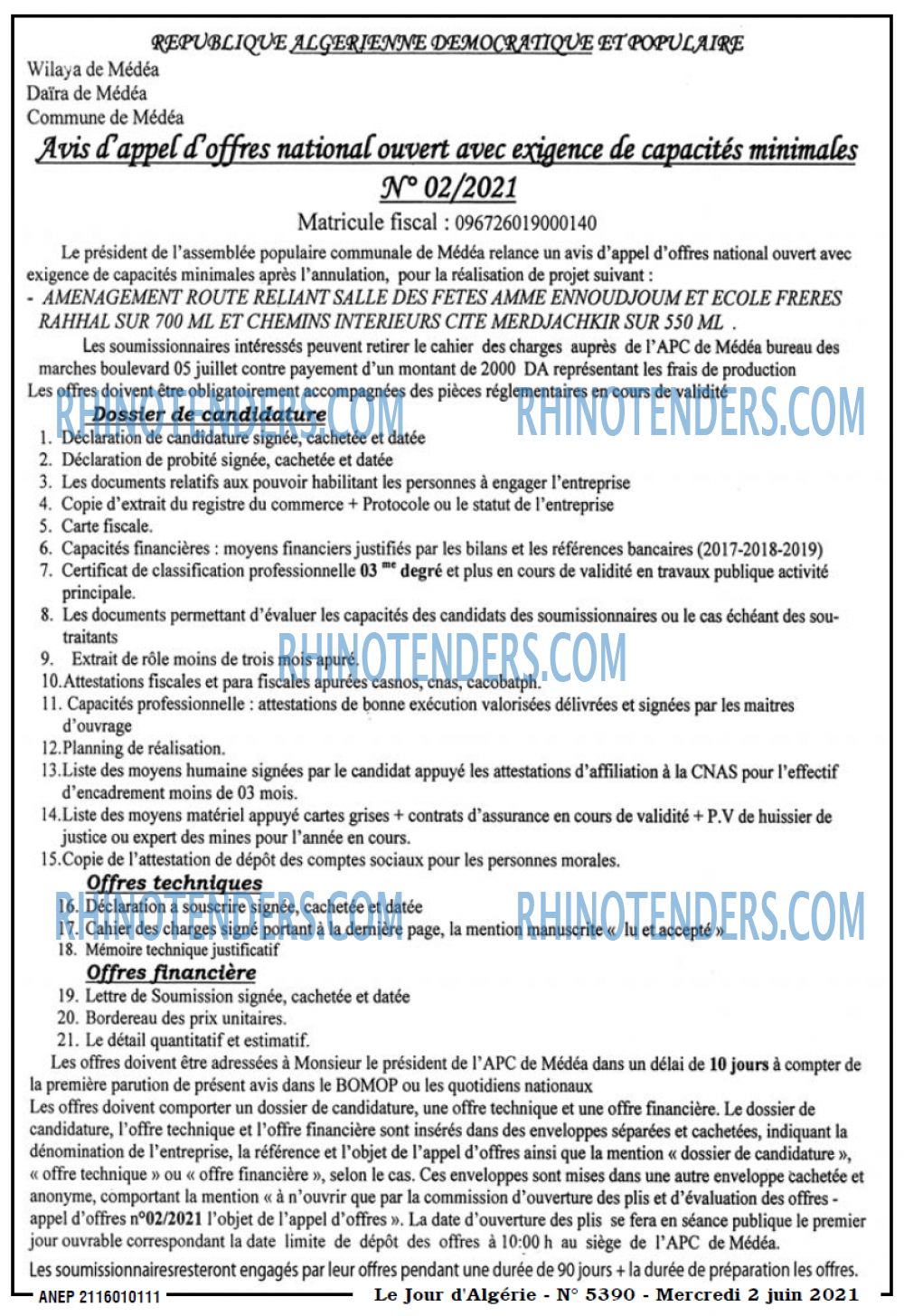 Le Jour d'Algérie