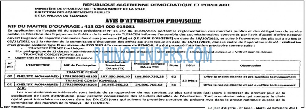 Le Jour d'Algérie