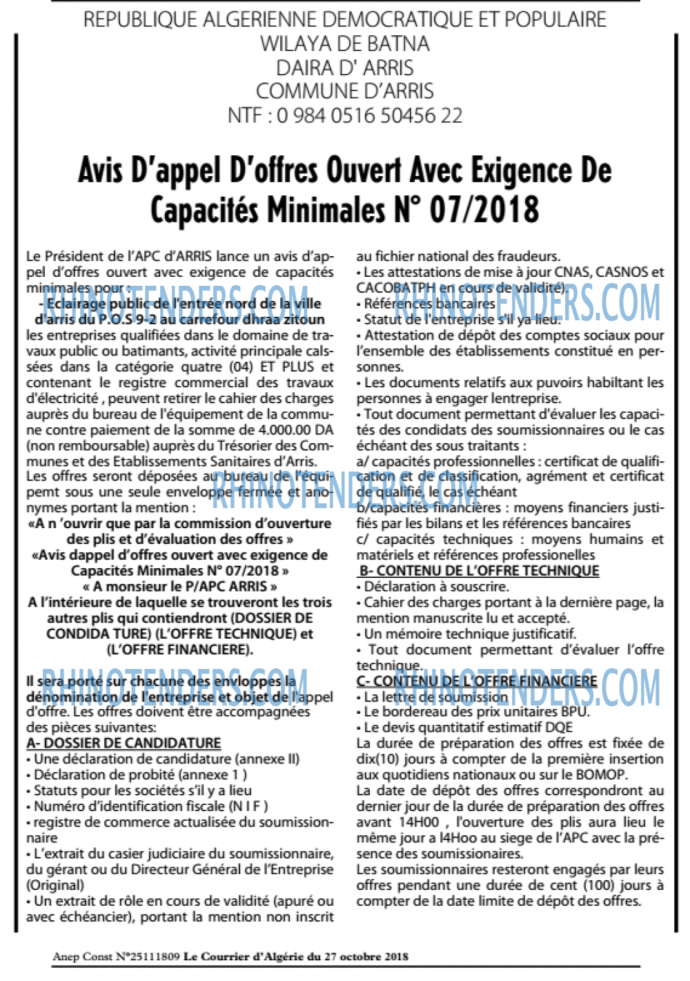 Le Courrier d'Algerie