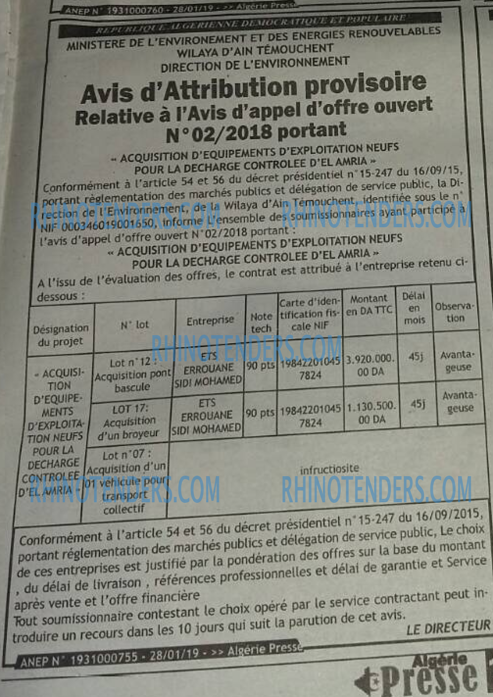 ALGERIE PRESSE