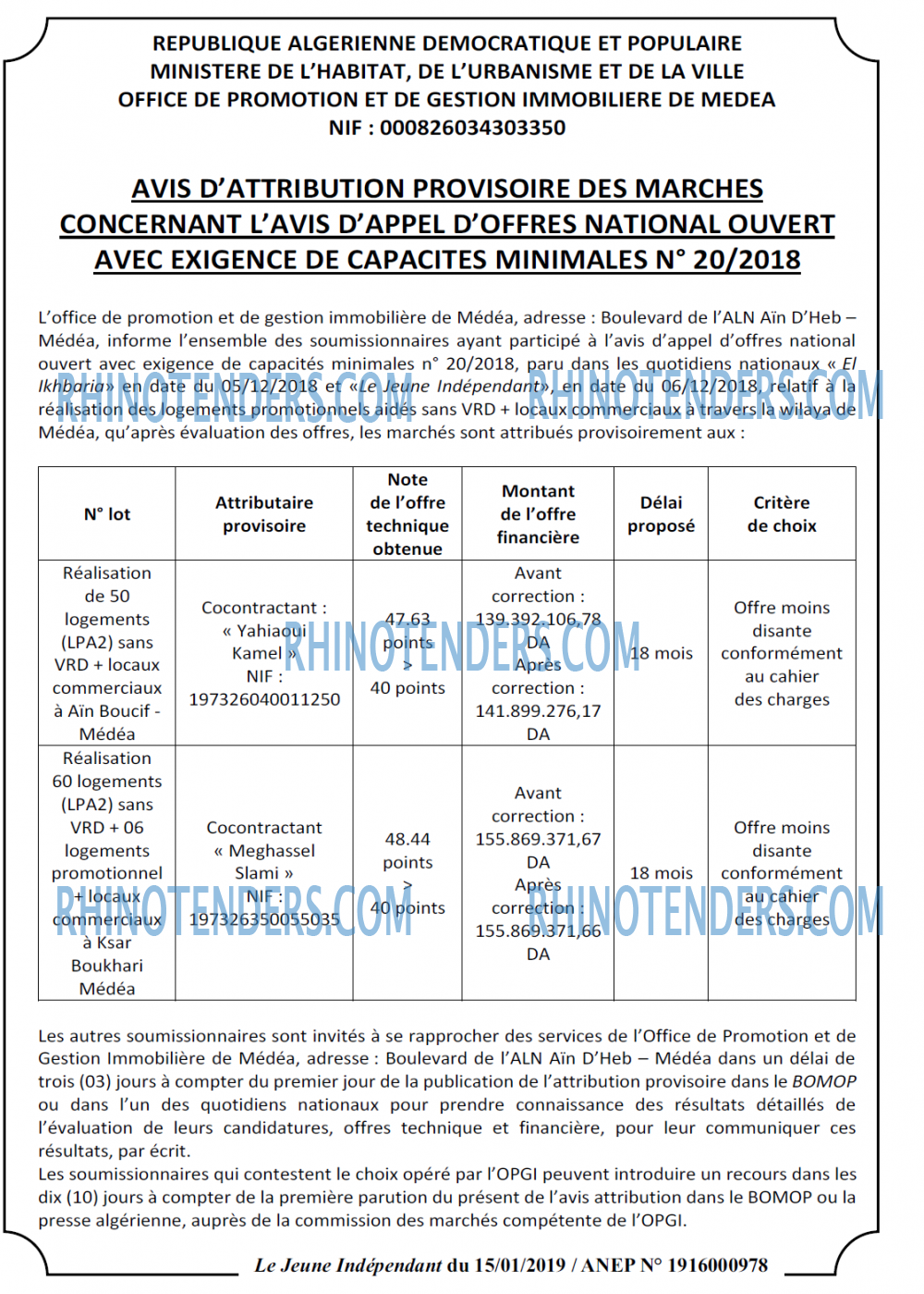 Jeune Independant