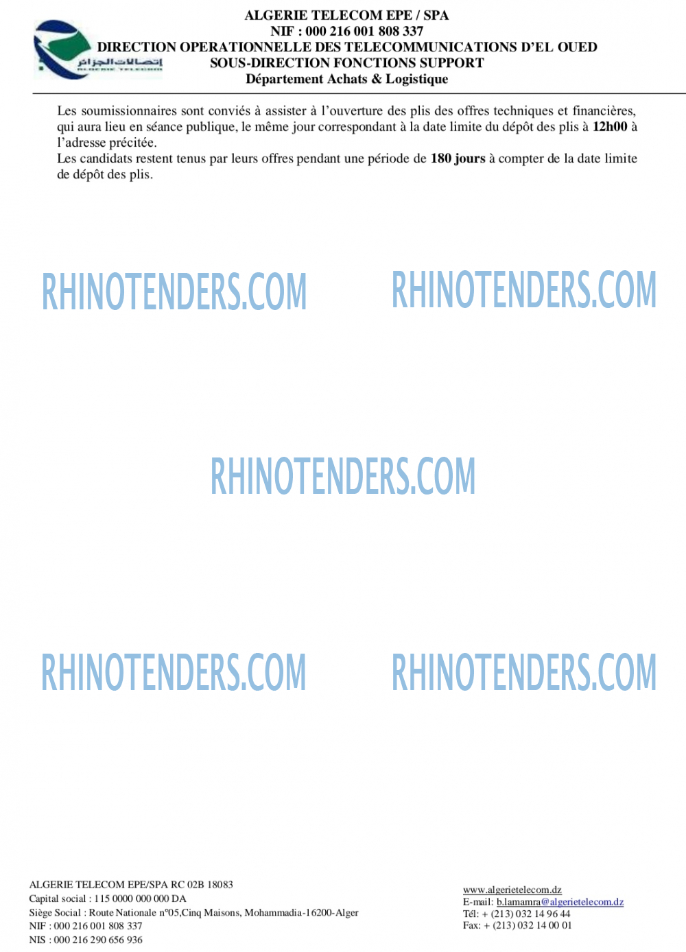 Rhinotenders