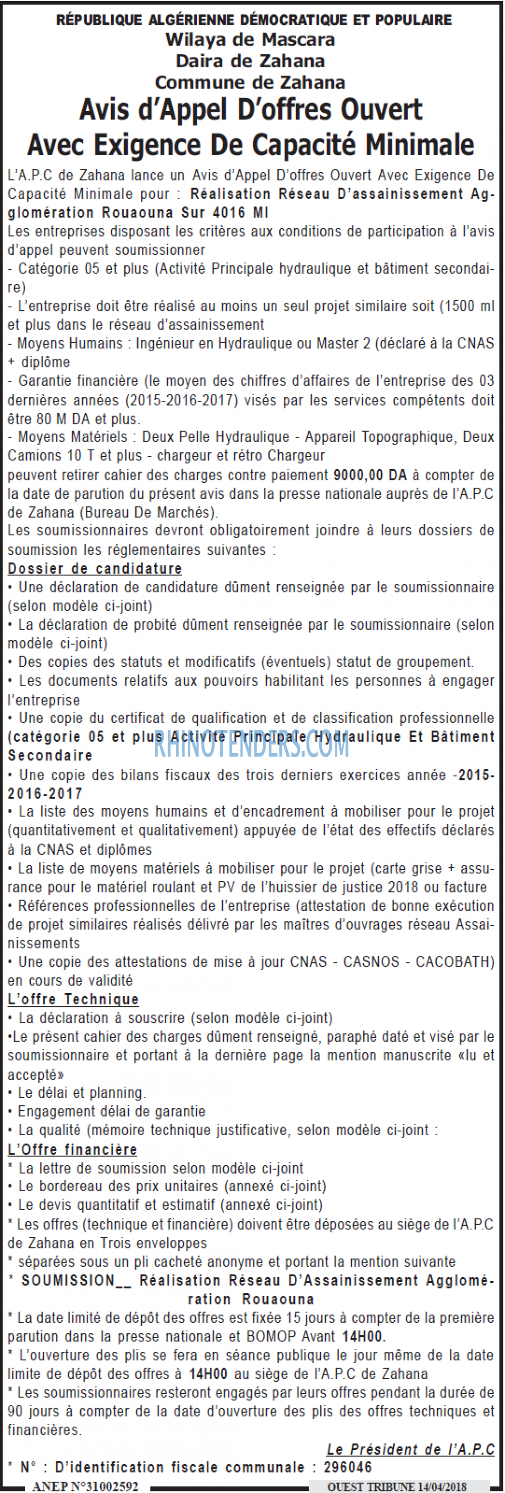 ouest TRIBUNE