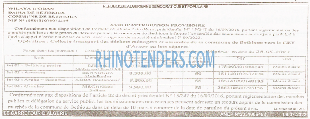 Le Carrefour d'Algérie