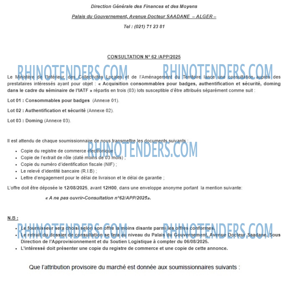 Rhinotenders