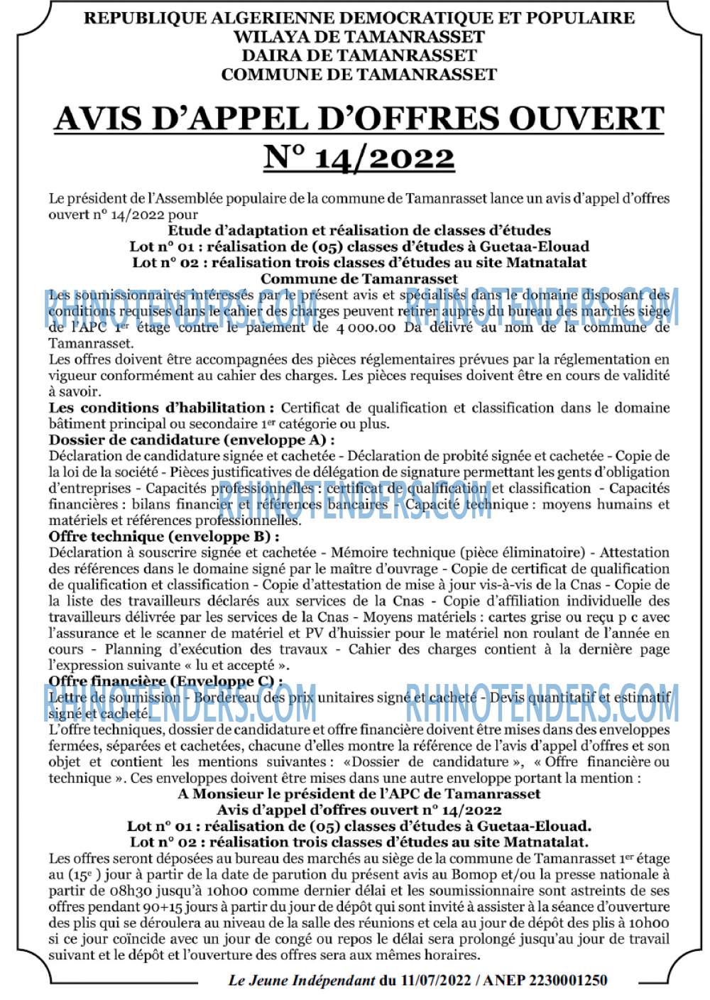 Jeune Independant