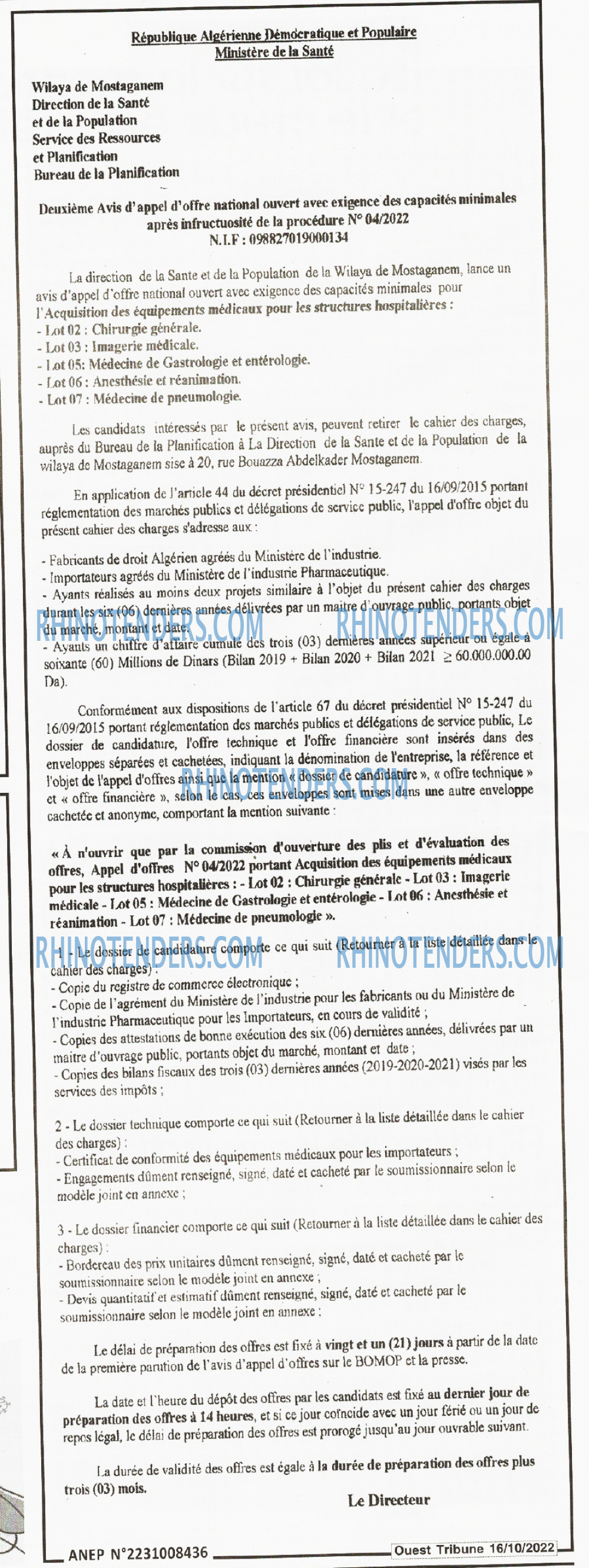 ouest TRIBUNE
