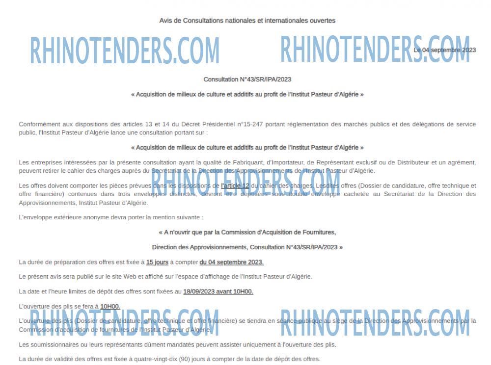 Rhinotenders