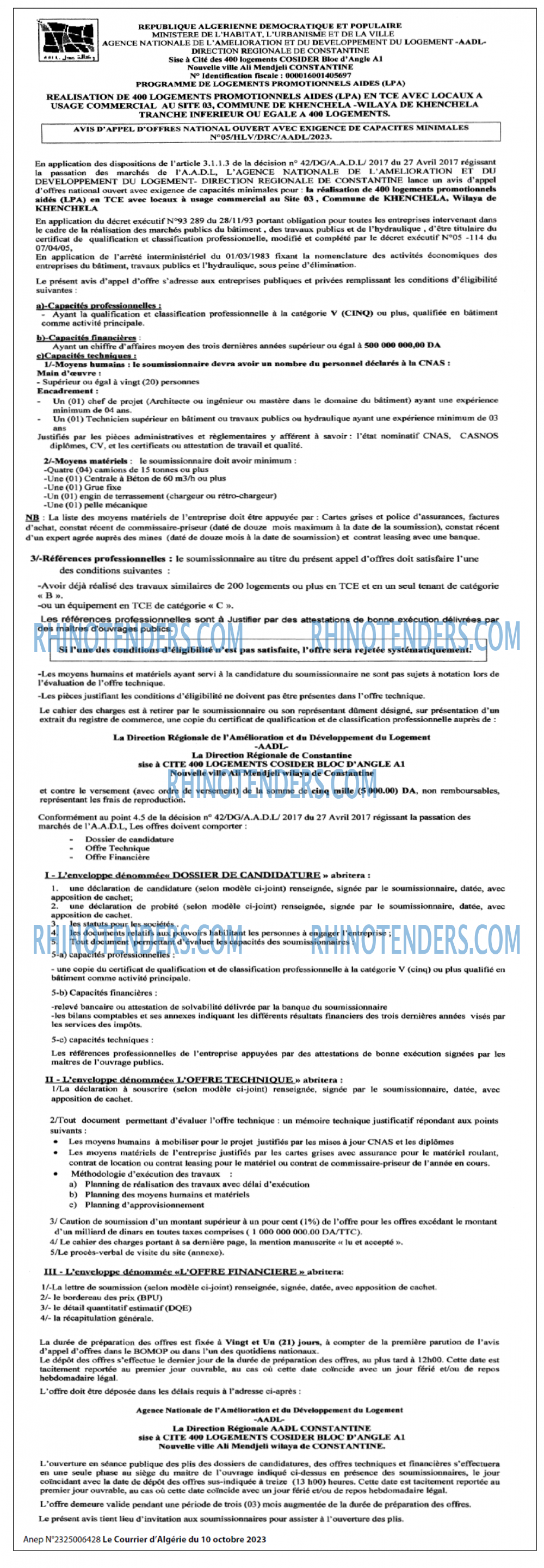 Le Courrier d'Algerie