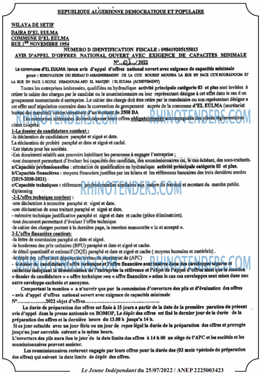 Jeune Independant