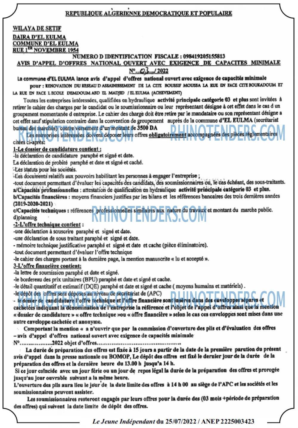 Jeune Independant