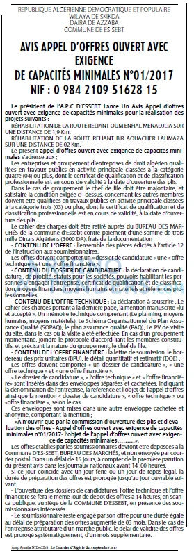 Le Courrier d'Algerie