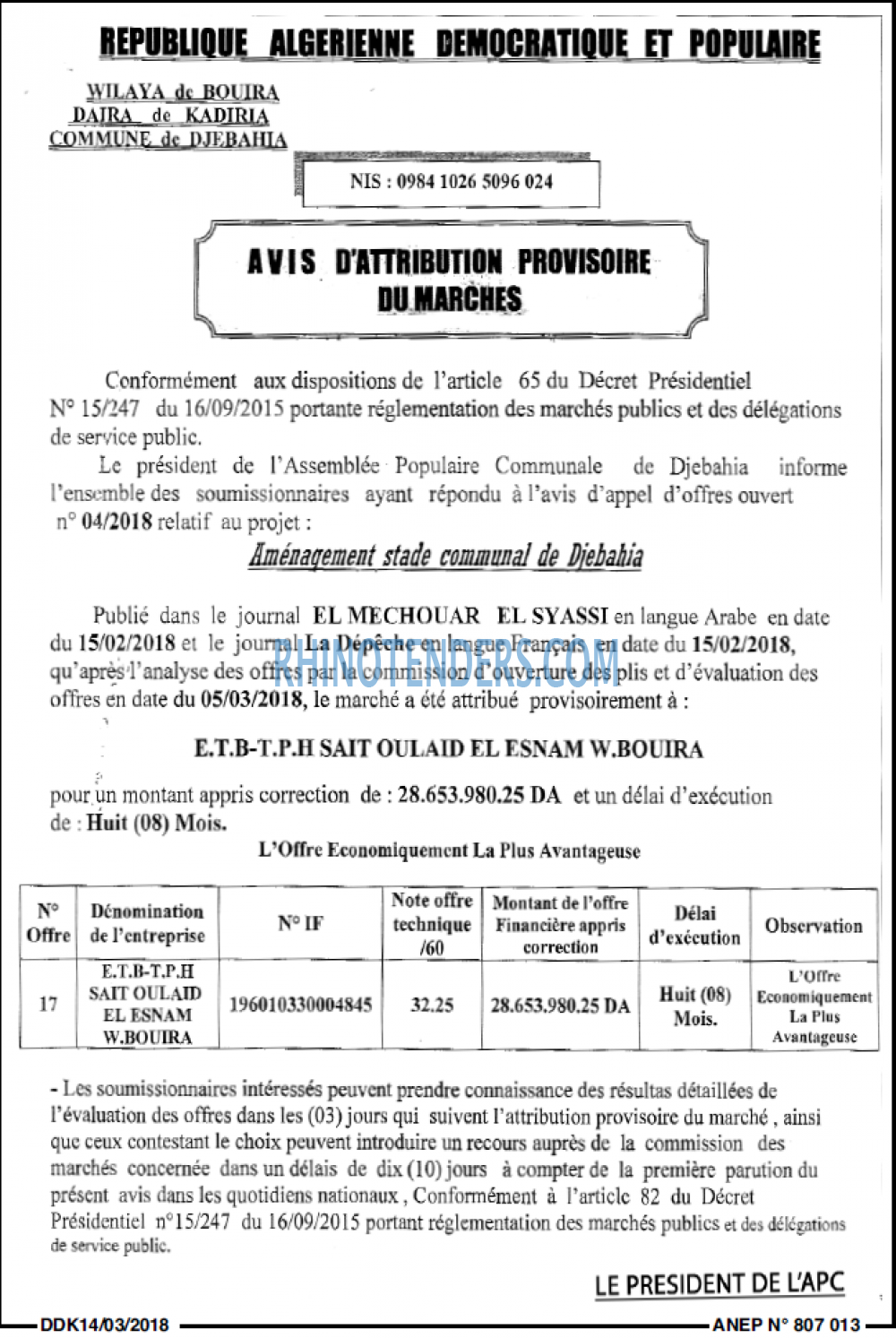 LA DEPECHE DE KABYLIE