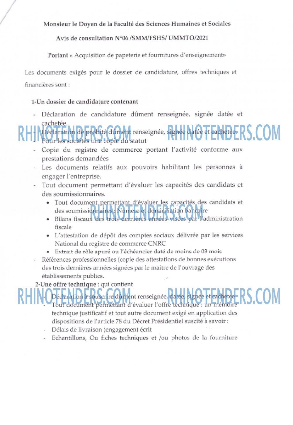 Rhinotenders