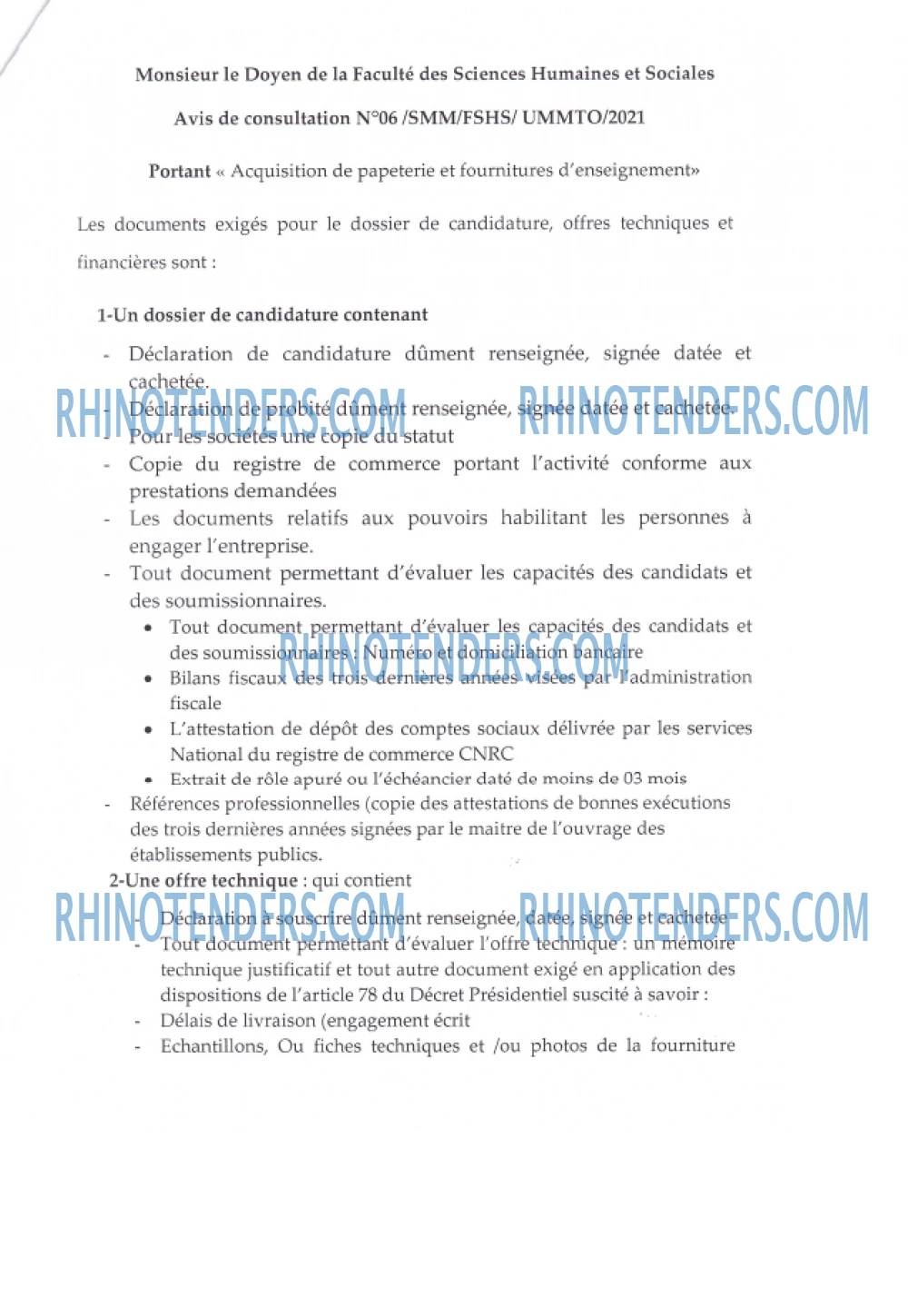 Rhinotenders