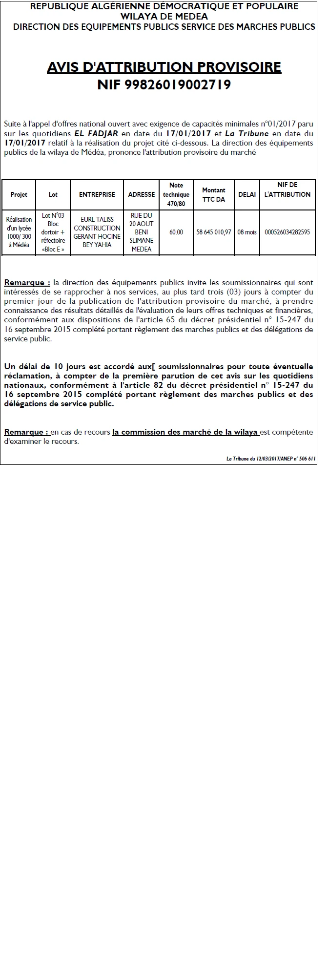 La Tribune