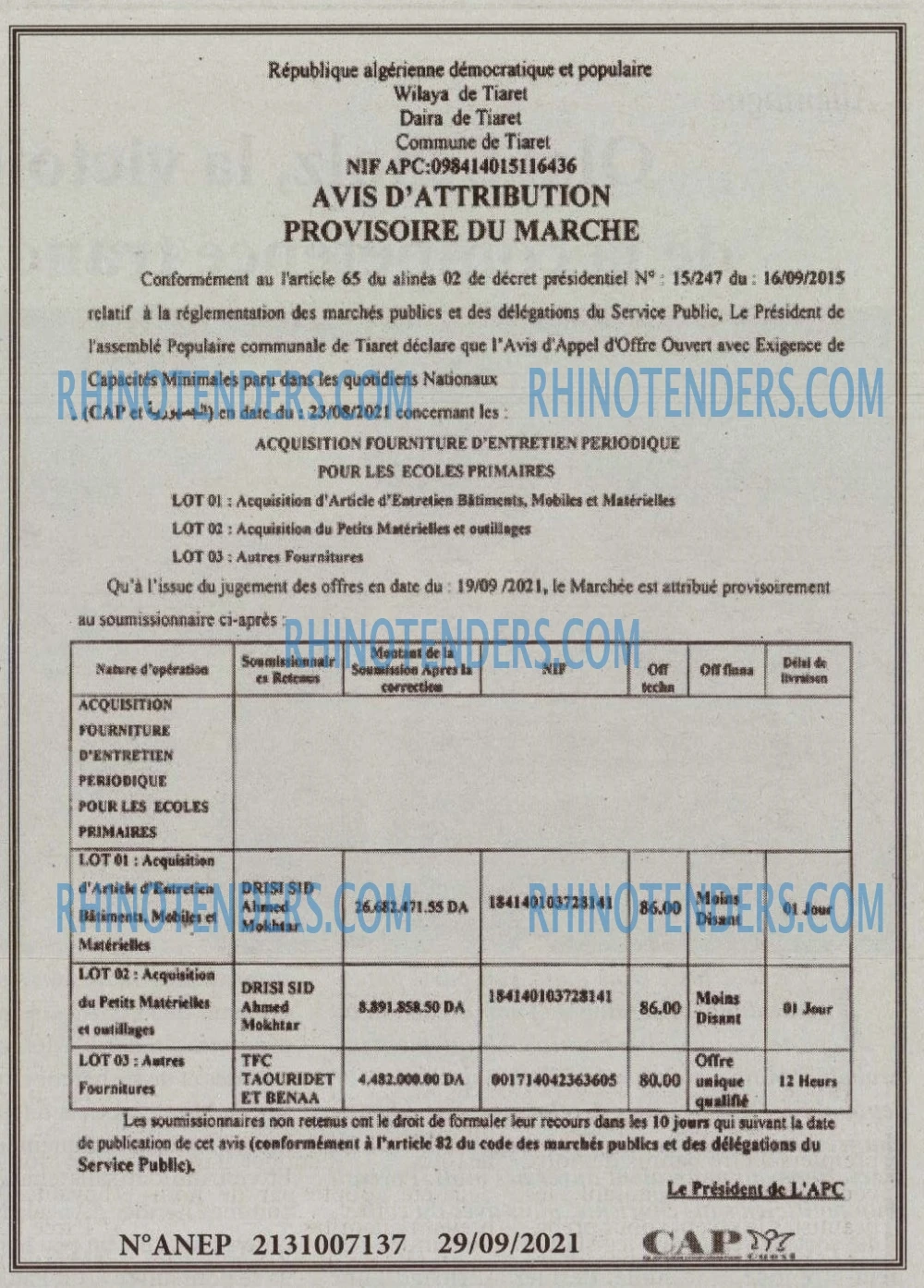 CAP OUEST