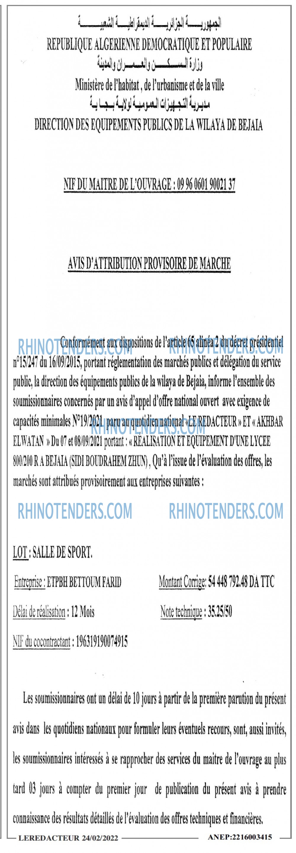 LE REDACTEUR