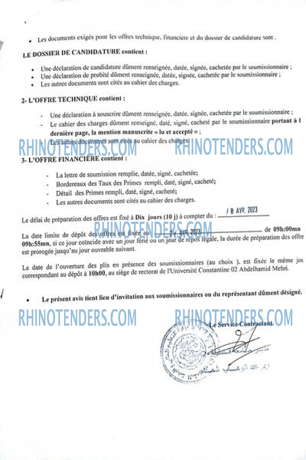 Rhinotenders