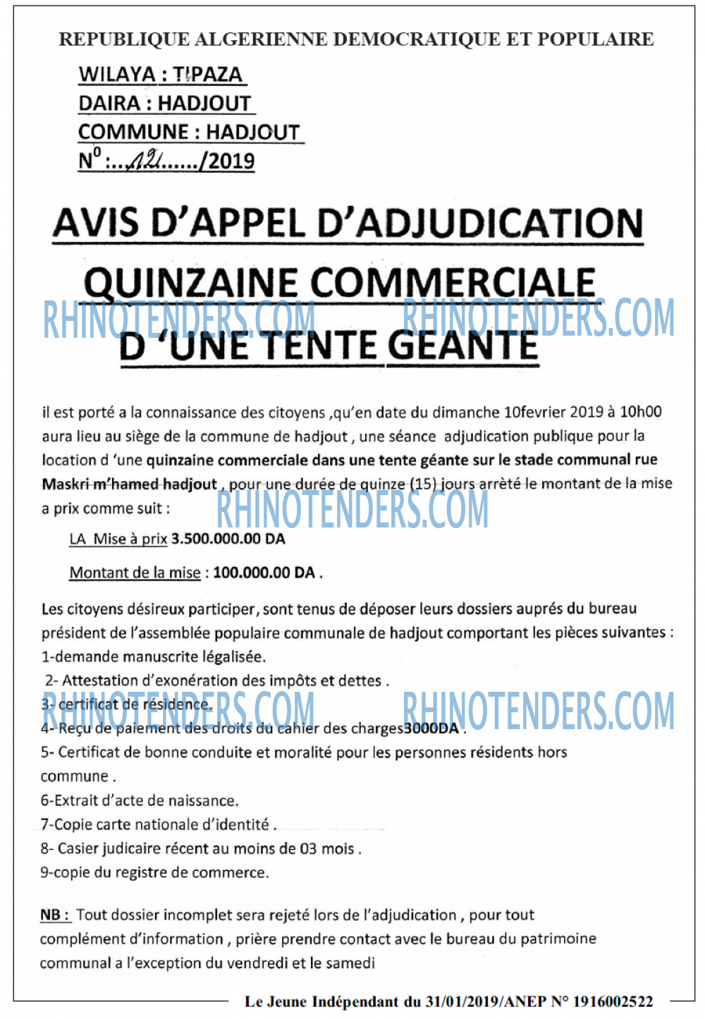 Jeune Independant