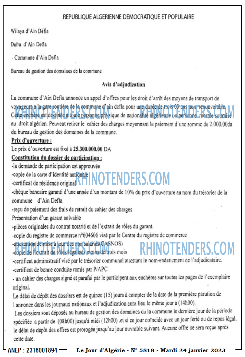 Le Jour d'Algérie