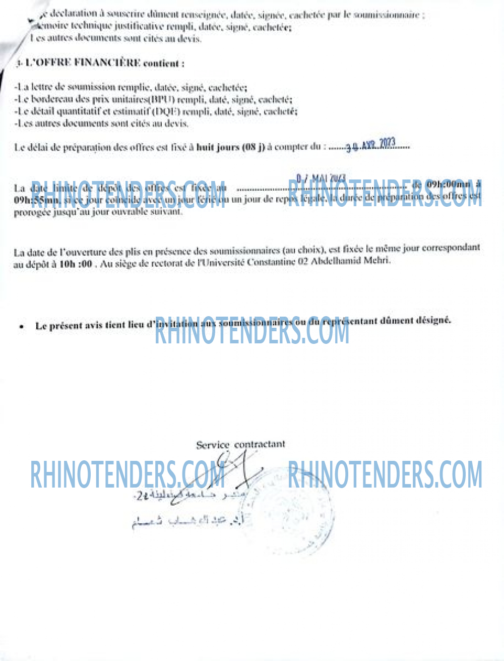Rhinotenders