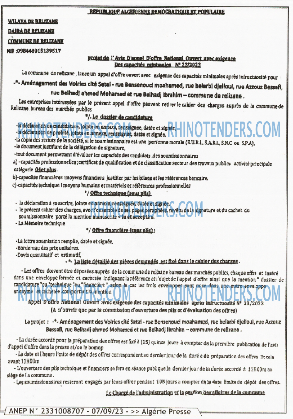 ALGERIE PRESSE