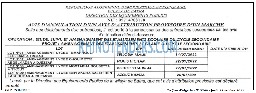 Le Jour d'Algérie