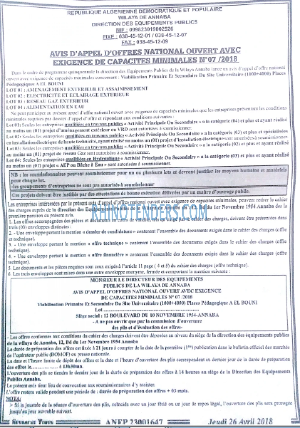 SEYBOUSSE TIMES