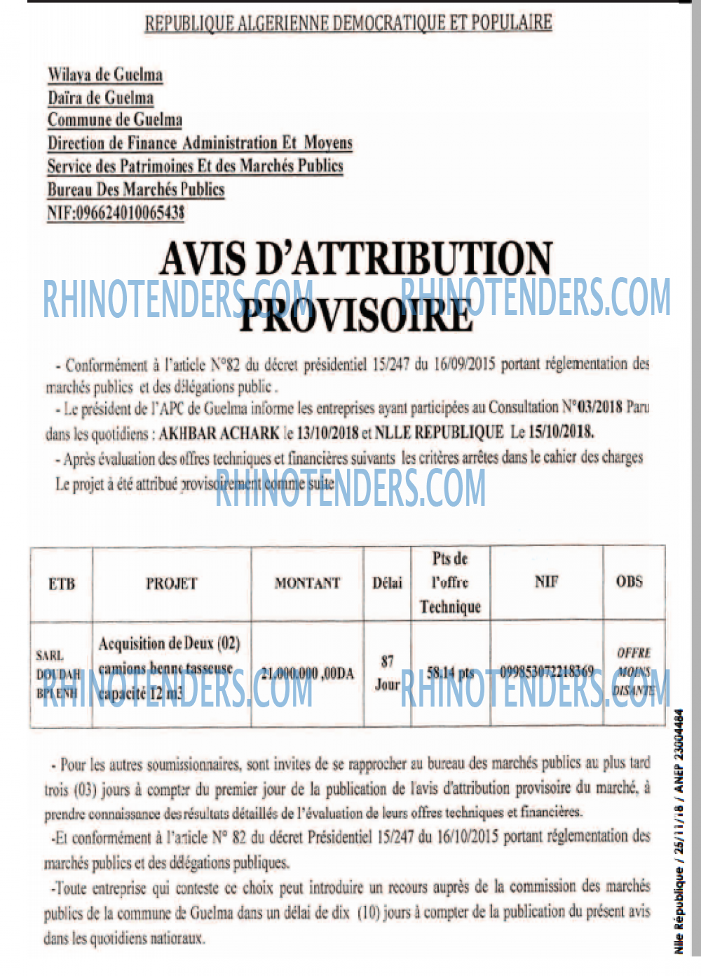 NOUVELLE REPUBLIQUE