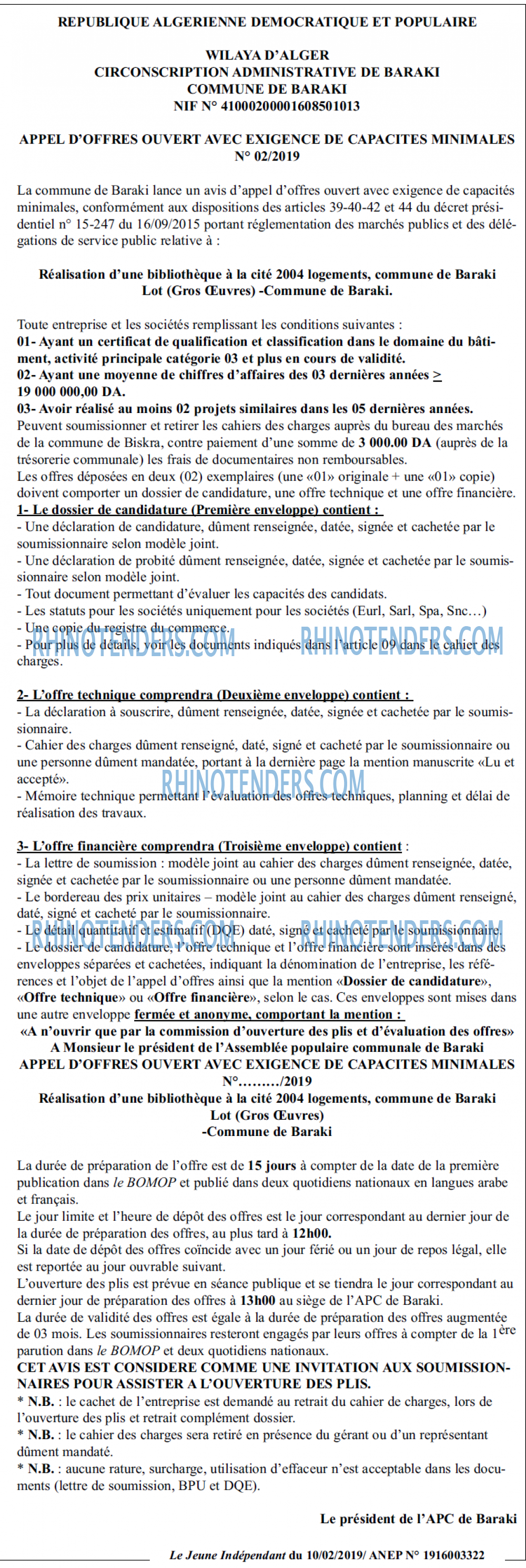 Le jeune indépendant