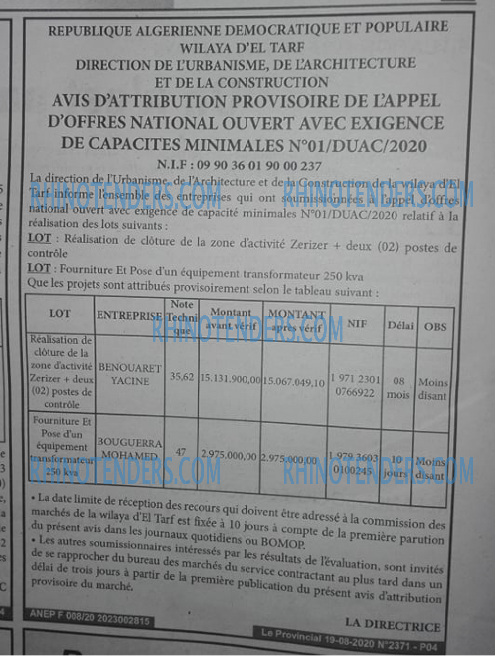 LE PROVINCIAL