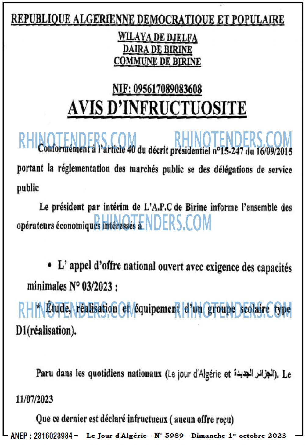 Le Jour d'Algérie