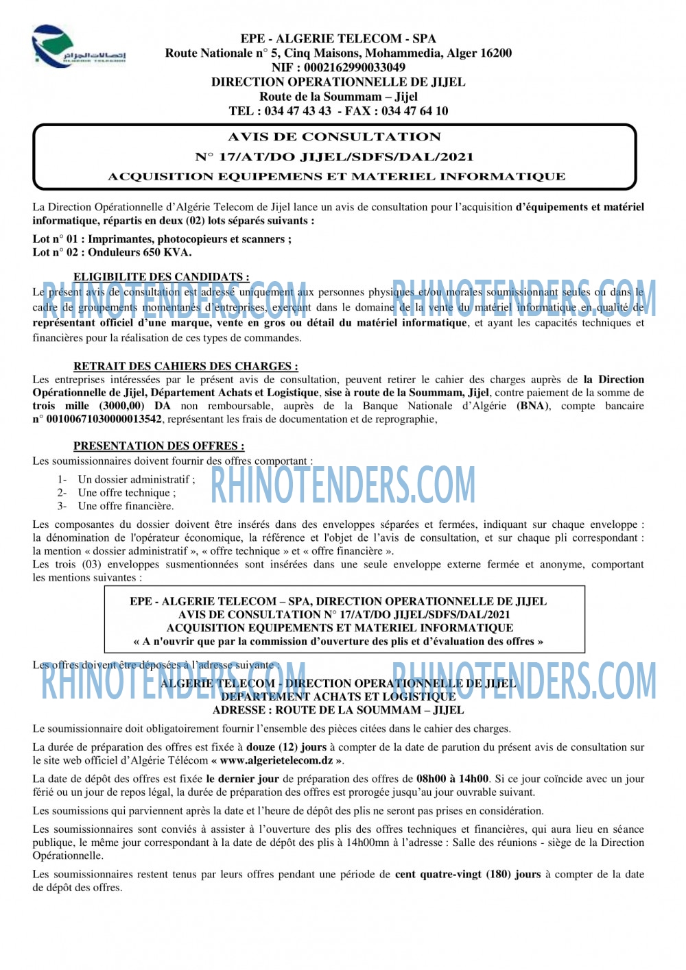 Rhinotenders