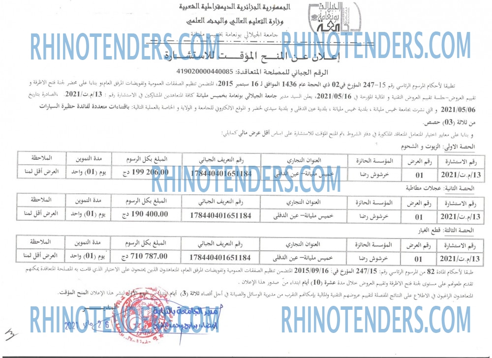 Rhinotenders