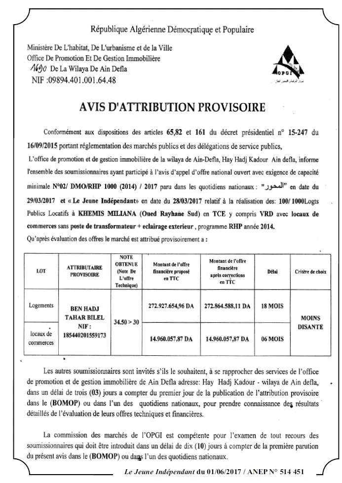 Le jeune indépendant