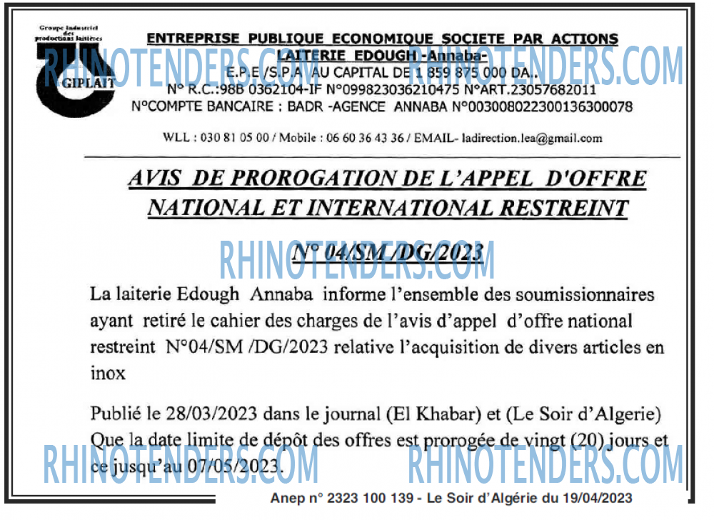 LE SOIR D'ALGERIE